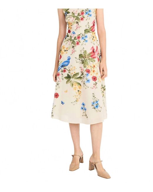 Maggy London Multicolor Fit And Flare Midi Dress
