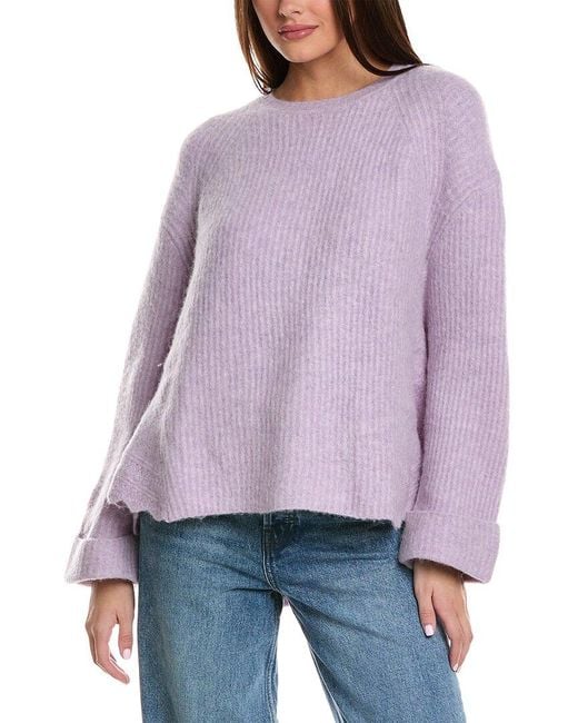 3.1 Phillip Lim Purple Lofty Wool & Alpaca-blend Pullover