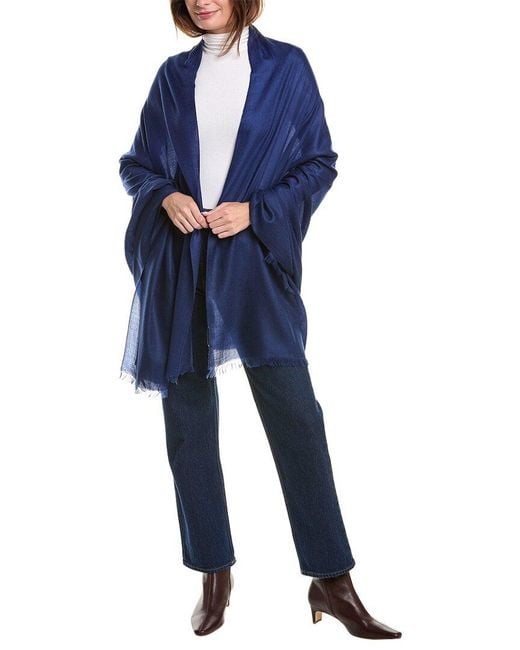 Sofiacashmere Blue Cashmere Wrap