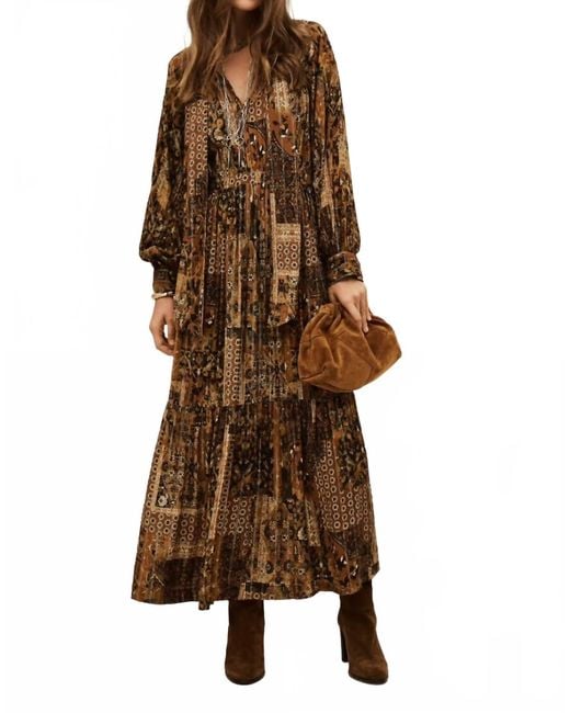 Ba&sh Brown Pierta Maxi Dress