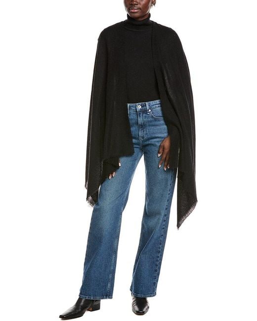 Vince Black Wool & Cashmere-Blend Wrap