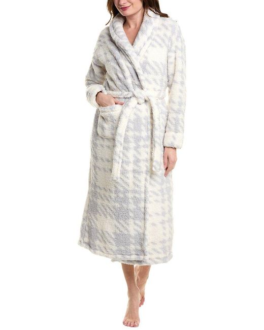 Sanctuary White Shawl Collar Teddy Robe