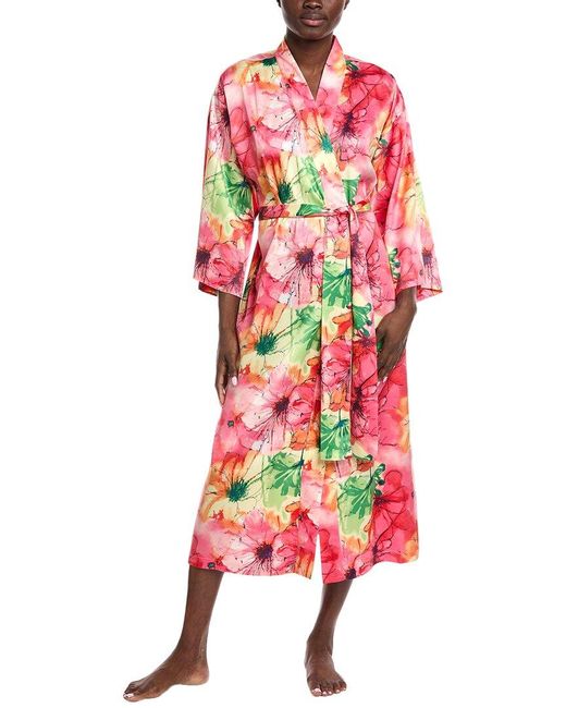 Natori Red Radiance Satin Robe