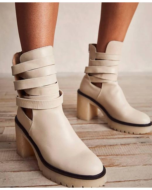 Free People Natural Jesse Cutout Boots