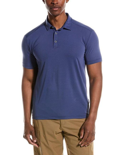 Vintage 1946 Blue Shadow Stripe Polo Shirt for men