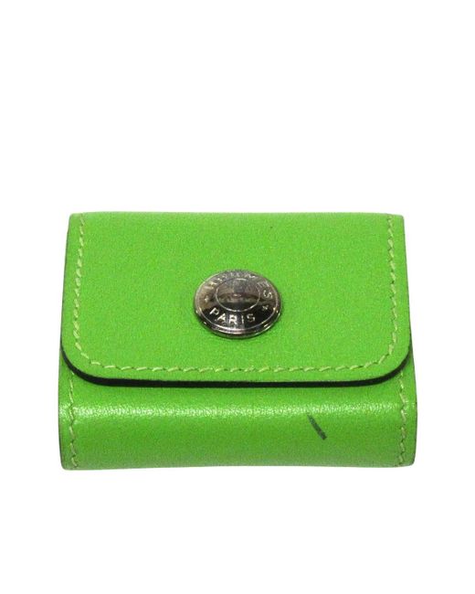 Hermès Green Leather Wallet (pre-owned)