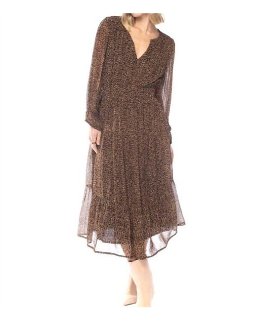 Tolani Arwen Flowy Dress in Brown Lyst — free download