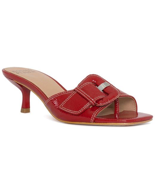 Donald J Pliner Red Cherry Leather Sandal