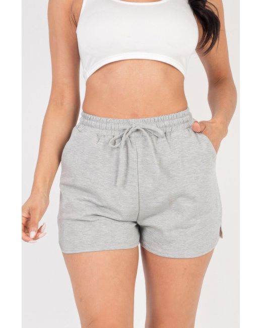 TRUEDAMES Gray French Terry Shorts
