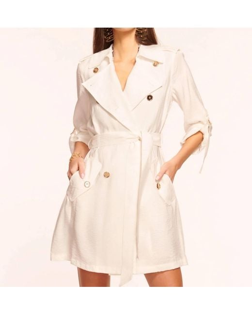 Ramy Brook Natural Avalynn Trench Coat