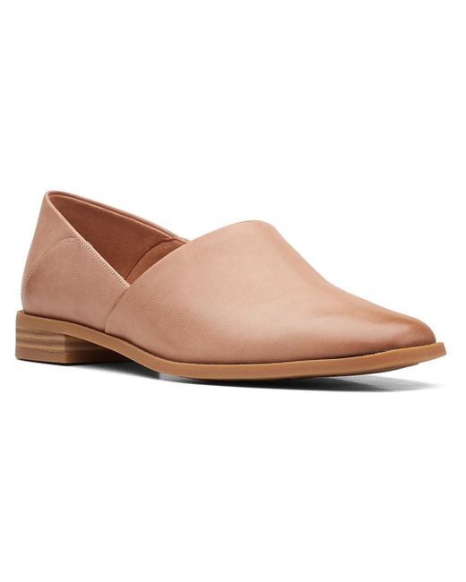 Clarks Pink Pure Belle Cushioned Footbed Slip On Loafers