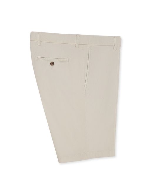 Scott Barber White Cotton/silk Stretch Short for men