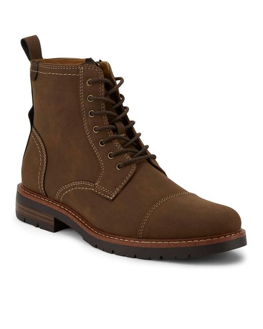 Dockers Brown Rawls Rugged Cap Toe Boot for men