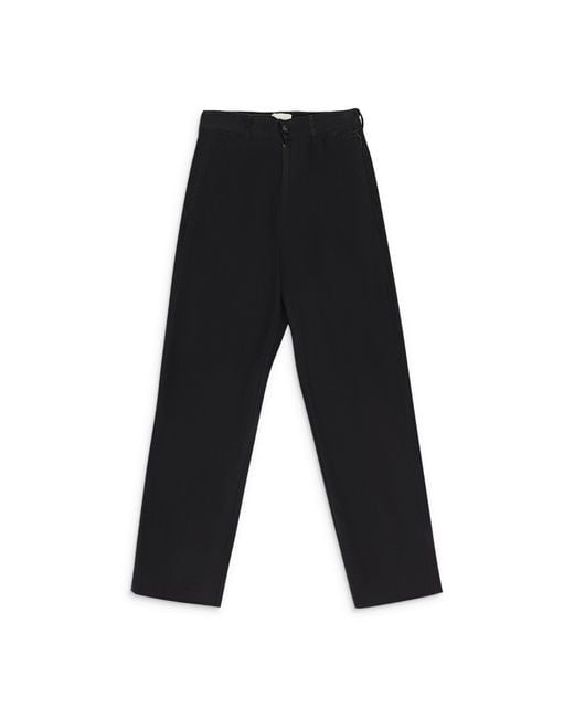 Aimé Leon Dore Garment Dyed Double Pleated Trousers in Black for