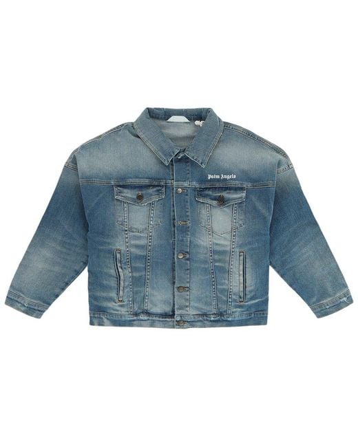 Palm Angels Blue Jacket