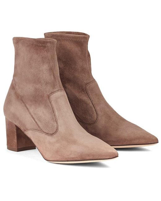 L.K.Bennett Brown Italian Suede Ankle Bootie