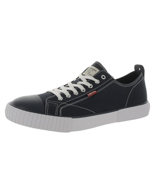 Levi's Black Anikin Textile Round Toe Casual And Fashion Sneakers for men