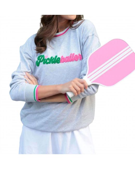 Shiraleah Blue Pickleballer Sweatshirt