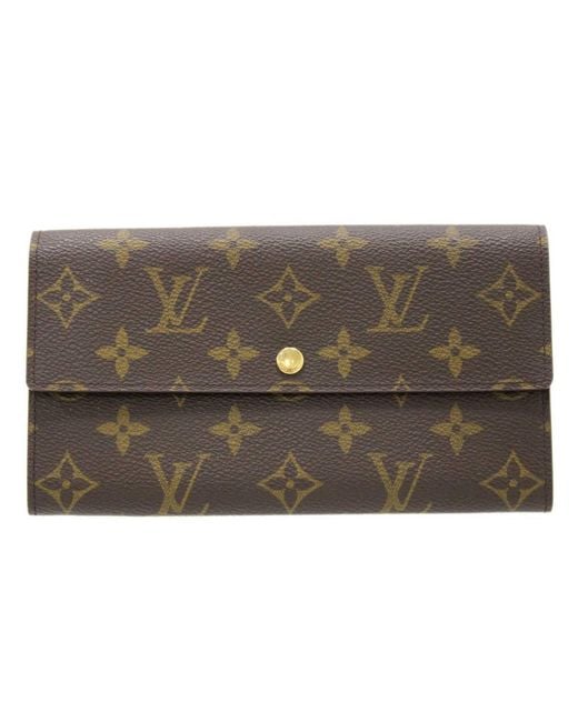 Louis Vuitton Portefeuille Sarah Canvas Wallet (pre-owned) in