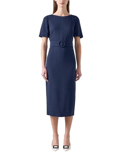 LK Bennett Women's Blue Klaudia Dress - Main Image