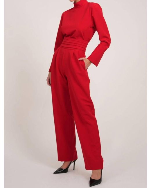 Parentesi Red Tuxedo Pant