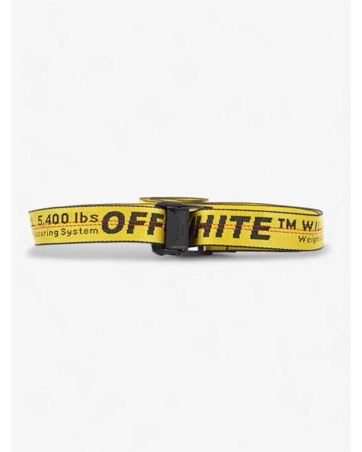 Off-White c/o Virgil Abloh Yellow Off White Industrial Belt Fabric