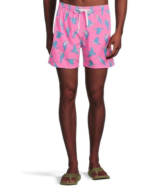 Chubbies Pink The Toucan Do Its Swim Trunks Bright Classic Lined Fts880 for men