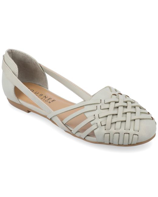 Journee Collection Gray Collection Ekko Flat