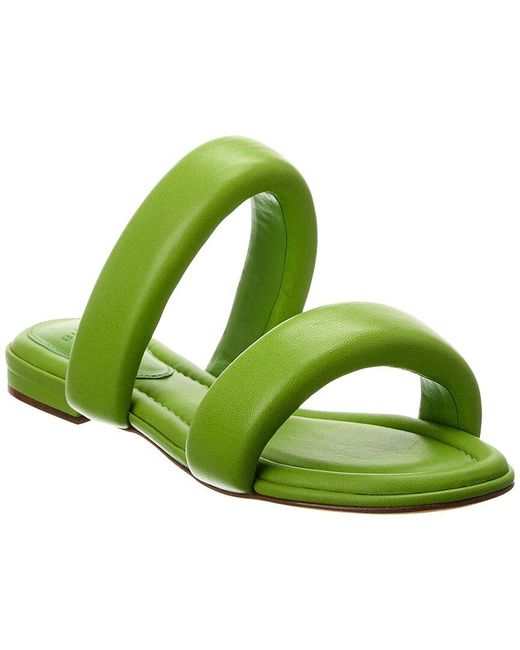 Alexandre Birman Green Lilla Leather Sandal