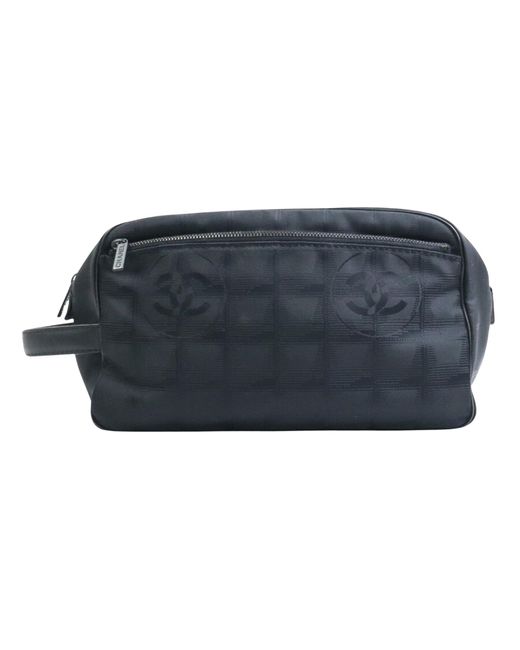 Chanel Black Travel Line Synthetic Clutch Bag (pre-owned)