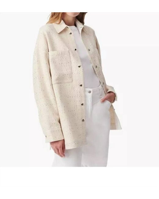 IRO White Quela Tweed Jacket