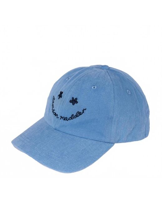 Damson Madder Blue Smiley Cap