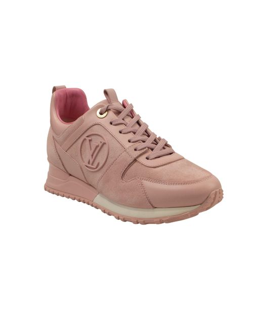 Louis Vuitton Pink Runaway Suede Sneakers