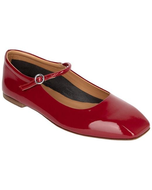Aeyde Red Uma Leather Flat
