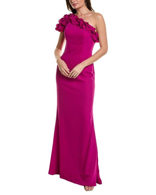 Rene Ruiz Pink One-shoulder Sheath Dress