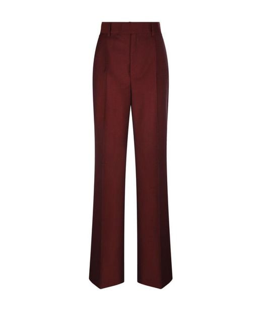 Rohe Purple Wide Leg Single Pleated Tailored Trouser