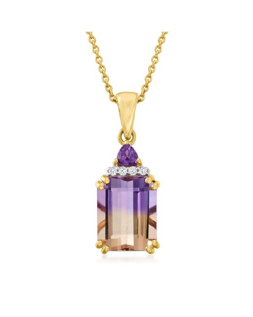 Ross-Simons Ametrine Pendant Necklace 