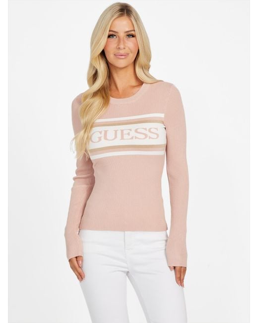 Guess White Nicholine Sweater Top
