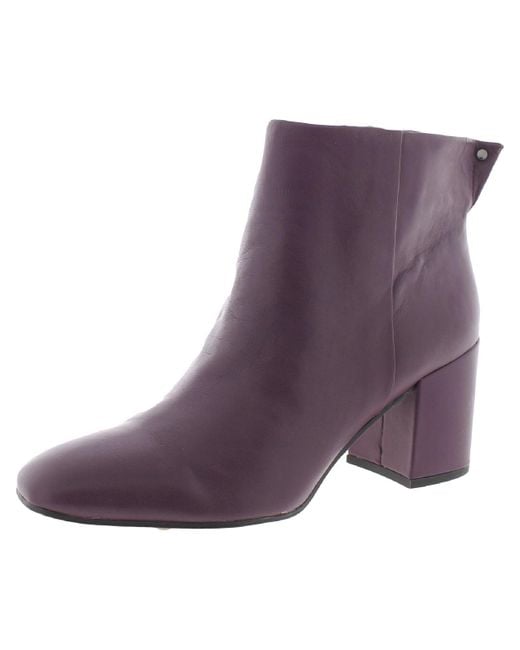 franco sarto leather side zip booties