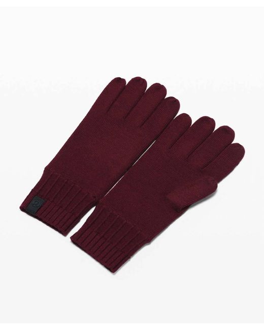 lululemon athletica Purple Tech & Toasty Knit Gloves