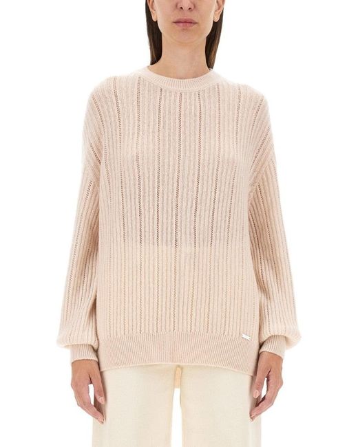 Kiton Natural Ribbed Cashmere