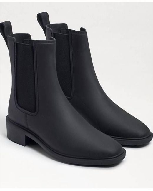 Sam Edelman Sue Rubber Rain Boot Medium in Black Lyst