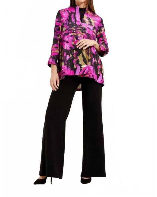 Joseph Ribkoff Black Abstract Print Jacket