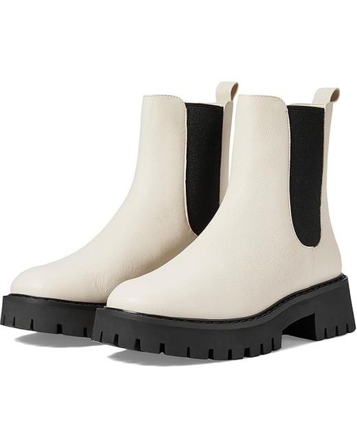 Michael Kors Black Asher Flat Bootie Stretch Leather Chelsea Boots