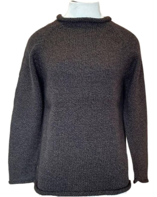 American South Side Gray Roll Neck Sweater