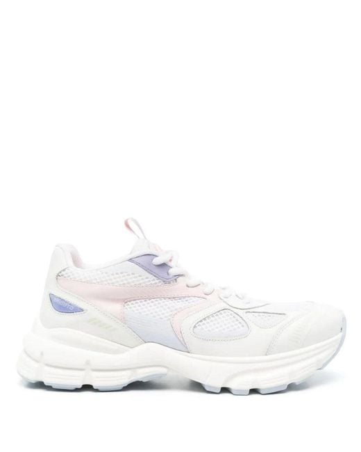 Axel Arigato White Sole Trainers With Pastel Accents