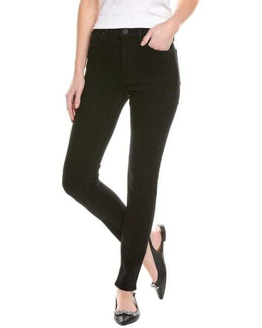 Hudson Jeans Women's Black Barbara High-Waist Super Skinny Jean
