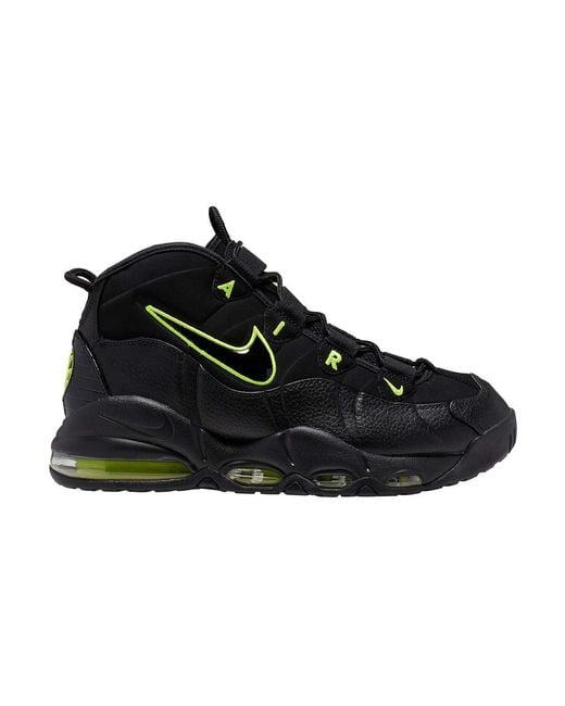 Nike Black Air Max Uptempo '95 Volt' Shoes for men