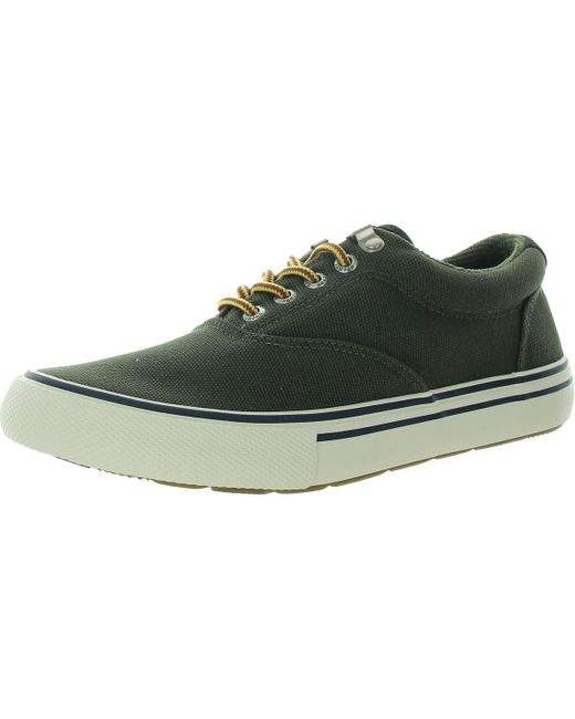 Sperry Top-Sider Green Striper Storm Cvo Lace-Up Canvas Casual And Fashion Sneakers for men