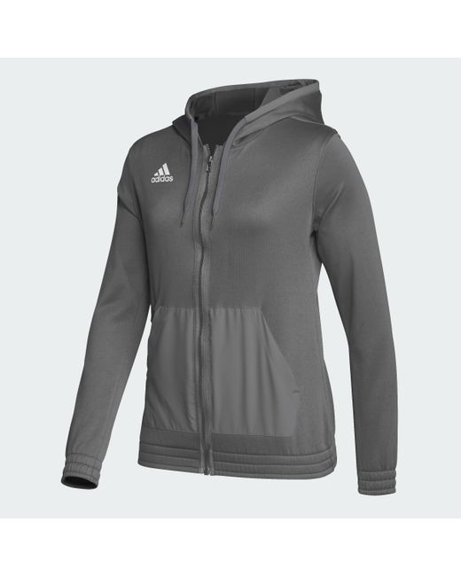 Adidas Gray Team Issue Full-zip Hoodie